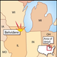 Map of Midwest conflict.